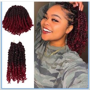 PassionTwist Crochet Hair-Ombre Burgundy